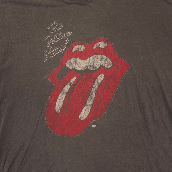 The Rolling Stones Band Crew Neck Short Sleeve T Shirt Mens Size Large L Gray - Picture 4 of 9